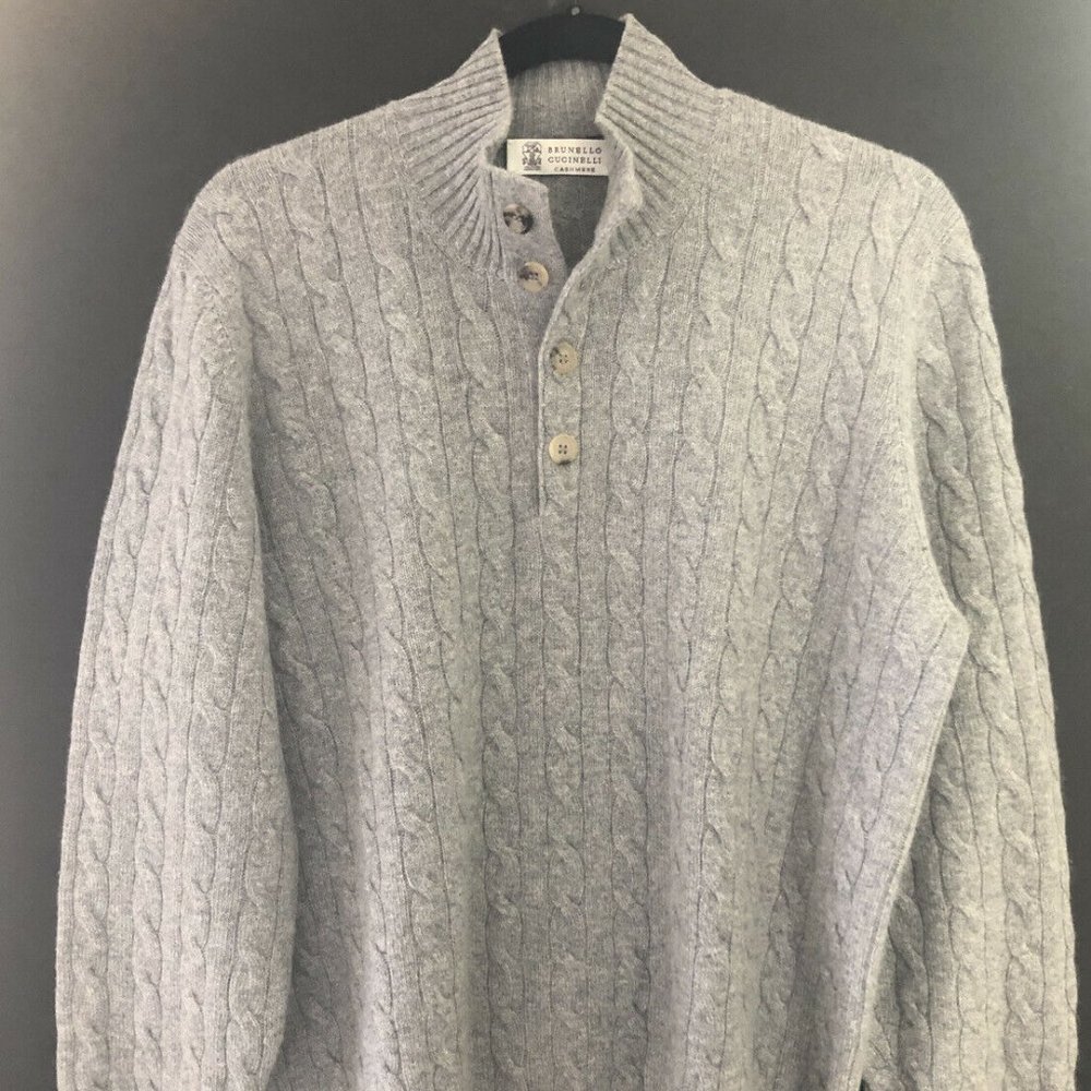 BRUNELLO CUCINELLI Men's Sweater 100% Cashmere